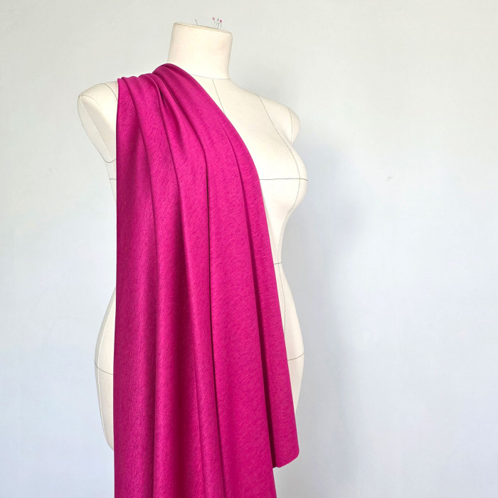 Трикотаж вискозное двухслойное полотно DR2311/Fuchsia