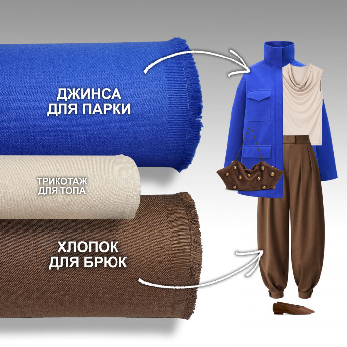 Набор тканей для шитья 10.03 Tuareg Blue