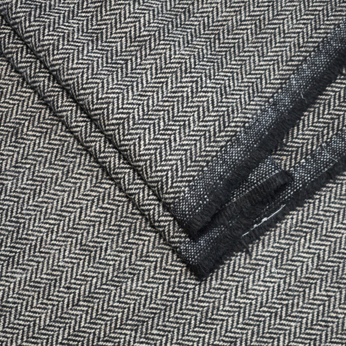 Мерный лоскут 1.5м.Ткань Твид костюмно пальтовая шерсть Herringbone МА1907/Cashew/26.04.907